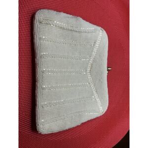 Vintage Walborg -Style Faux Pearl And Bead Convertible Clutch-to-Purse. 1940-50